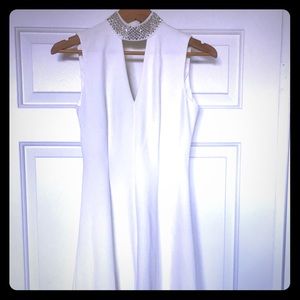 Stunning off white Calvin Klein cocktail dress
